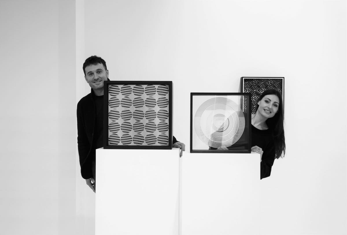 Bianca Maria Menichini e Christian Akrivos, 2020, Galleria 10 A.M. ART, Milano, Photo Isabella Boghetti